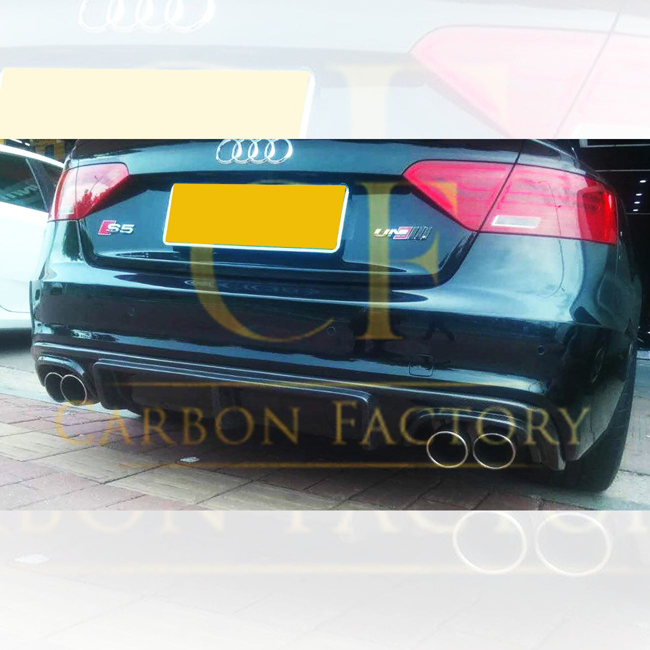 Audi B8.5 S5 & A5 S Line RS Style Carbon Fibre Rear Diffuser 11-16-Carbon Factory