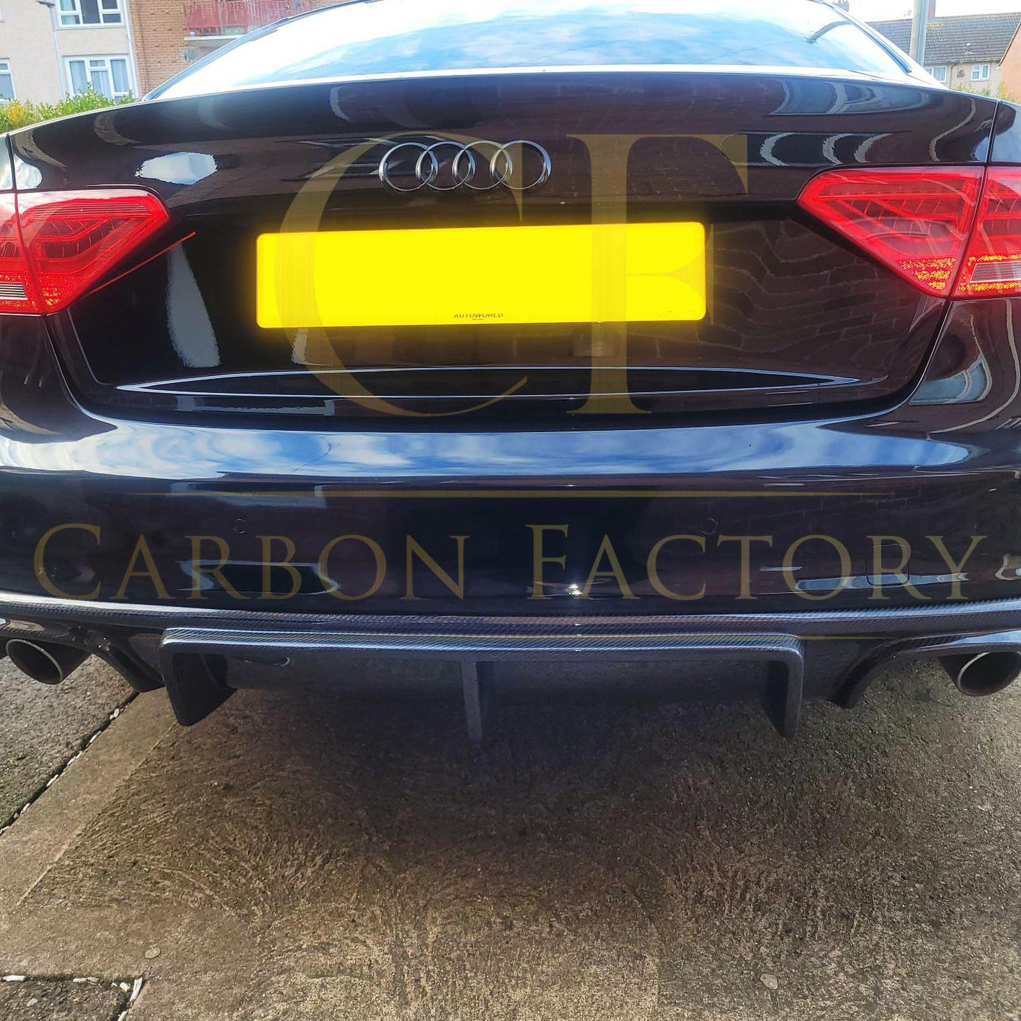 Audi B8.5 S5 & A5 S Line RS Style Carbon Fibre Rear Diffuser 11-16-Carbon Factory