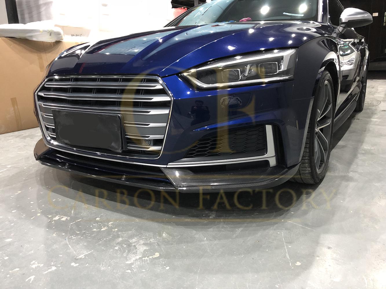 Audi B9 A5 S Line & S5 RS Style Carbon Fibre Front Splitter 17-19 by Carbon Factory-Carbon Factory