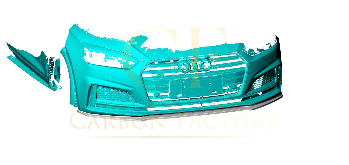 Audi B9 A5 S Line & S5 V Style Carbon Fibre Front Splitter 17-19 by Carbon Factory-Carbon Factory