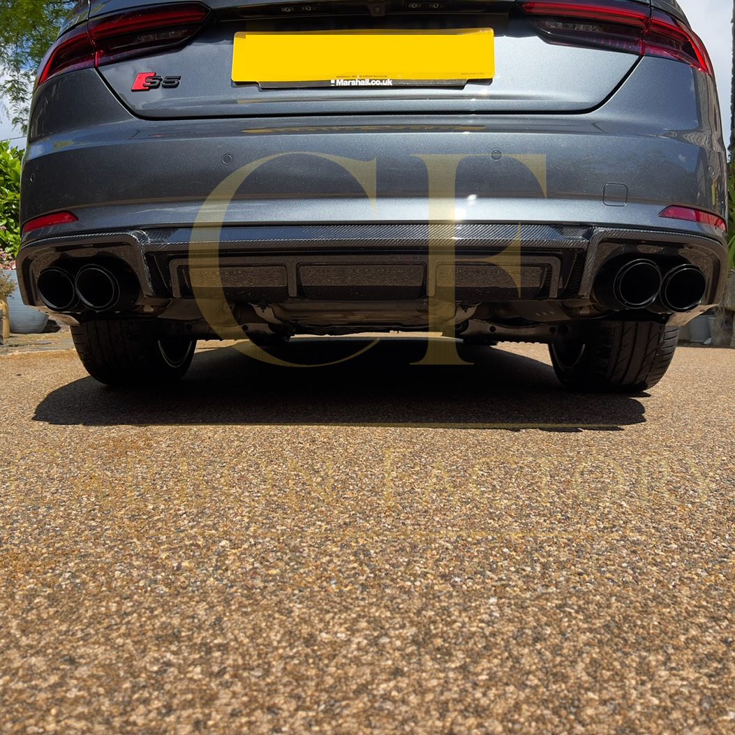 Audi B9 A5 S Line & S5 V Style Carbon Fibre Rear Diffuser 17-19 by Carbon Factory-Carbon Factory