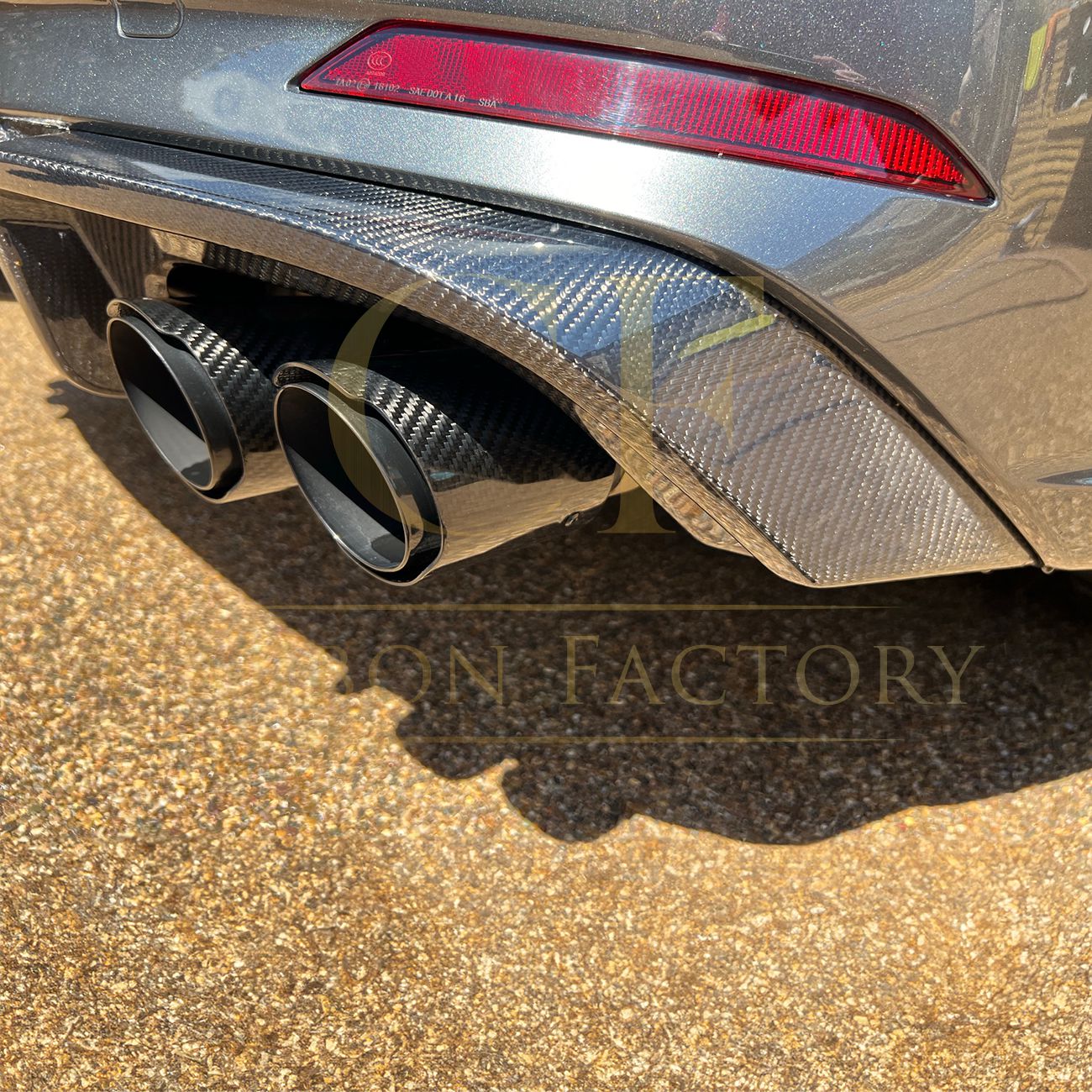 Audi B9 A5 S Line & S5 V Style Carbon Fibre Rear Diffuser 17-19 by Carbon Factory-Carbon Factory