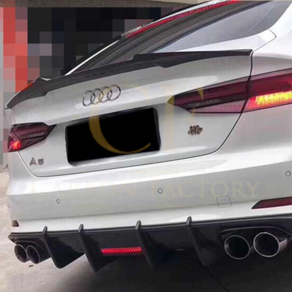 Audi B9 A5 S5 RS5 2 Door M Style Carbon Fibre Boot Spoiler 17-24-Carbon Factory