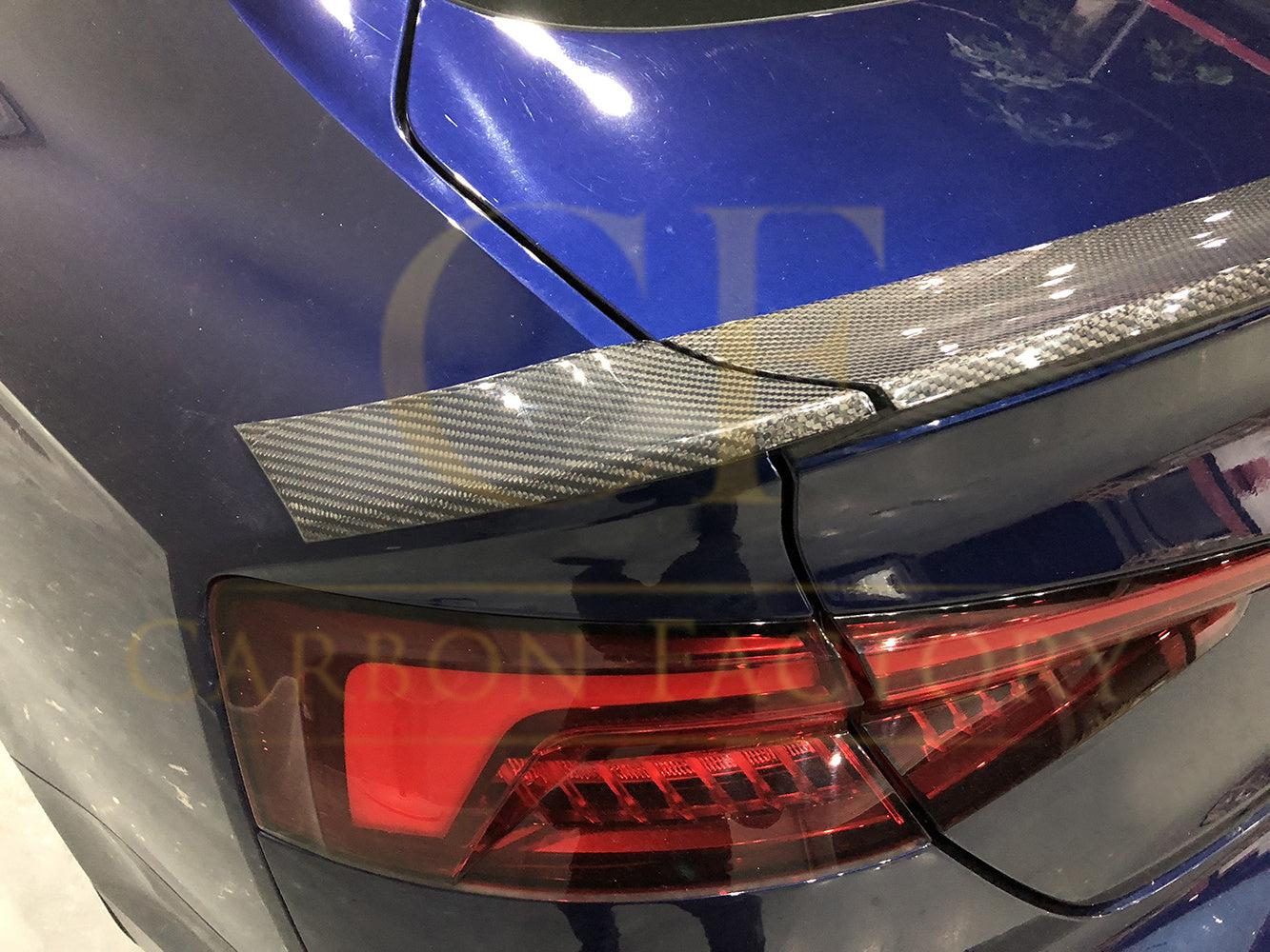 Audi B9 A5 S5 RS5 4 Door H Style Carbon Fibre Boot Spoiler 17-24-Carbon Factory