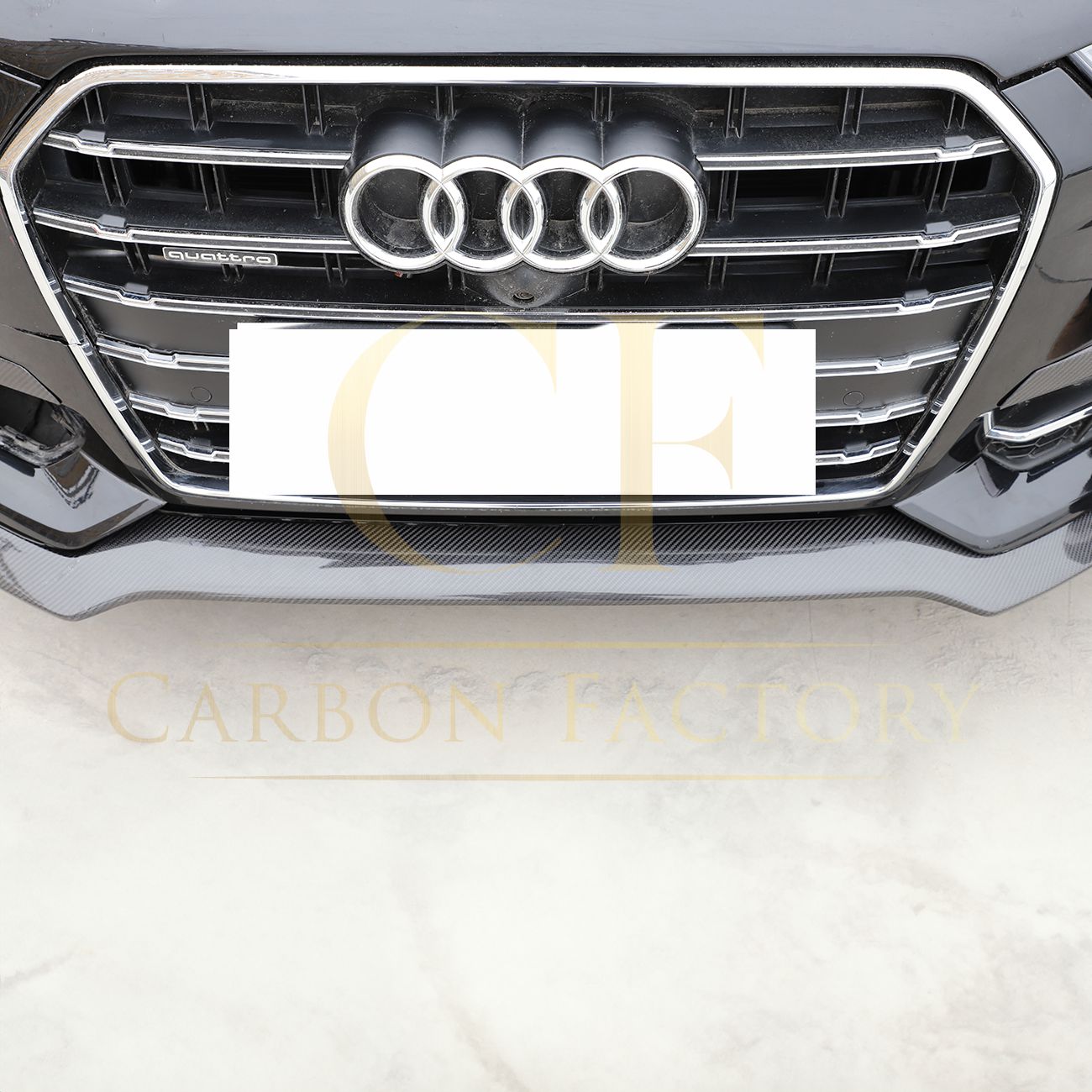 Audi C7.5 A6 S Line & S6 R Style Carbon Fibre Front Splitter 15-18-Carbon Factory