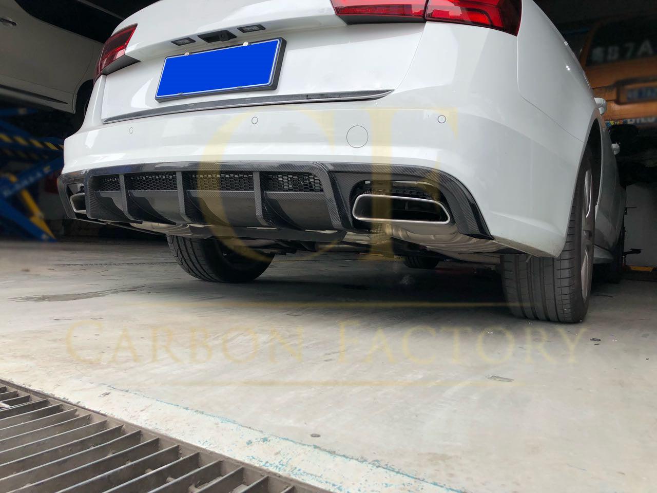 Audi C7.5 A6 S Line & S6 V Style Carbon Fibre Rear Diffuser 15-18 by Carbon Factory-Carbon Factory