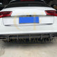 Audi C7.5 A6 S Line & S6 V Style Carbon Fibre Rear Diffuser 15-18 by Carbon Factory-Carbon Factory