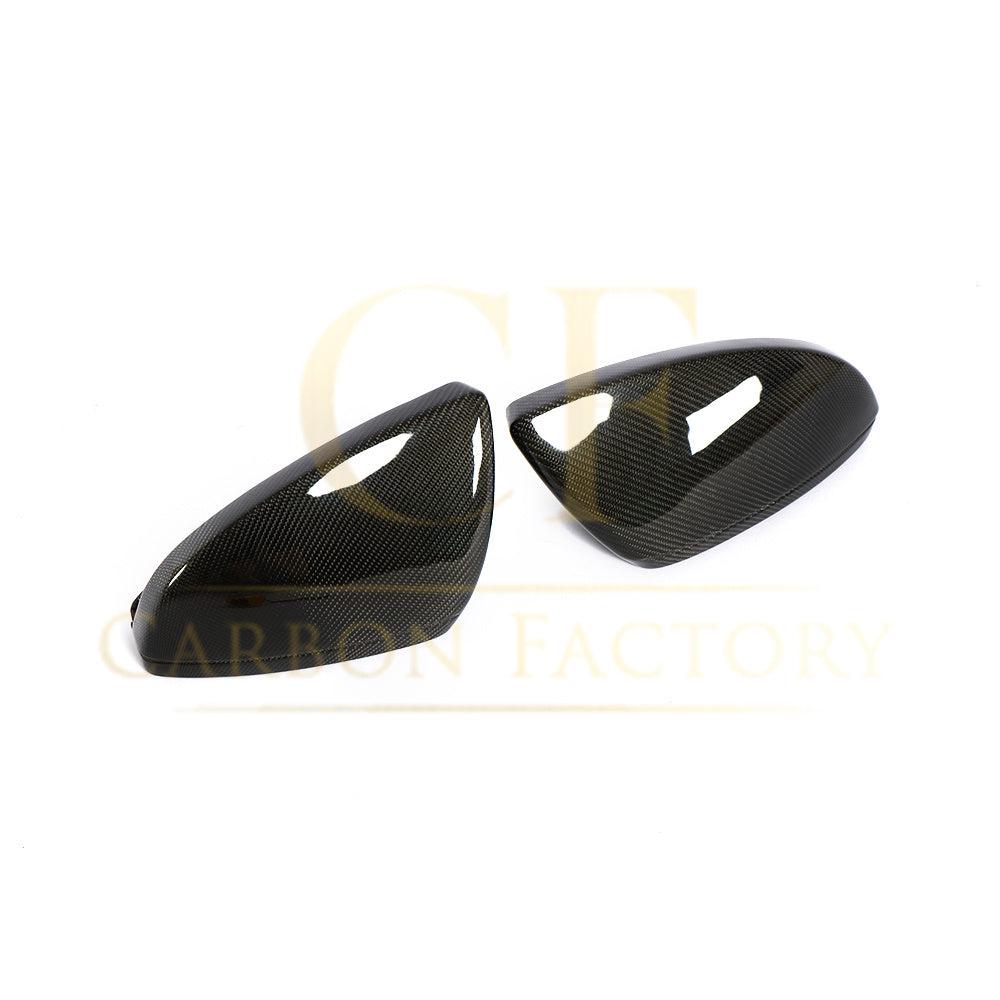 Audi C8 A6 RS6 A7 A8 Replacement Carbon Mirror Covers 19-23 (Left Hand Drive)-Carbon Factory