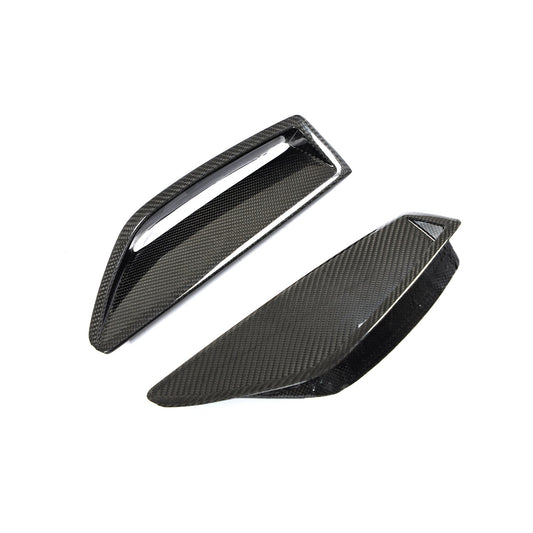 Audi C8 RS6 Pre-Preg Carbon Fibre Front Bumper Trims 19-22 by Carbon Factory-Carbon Factory