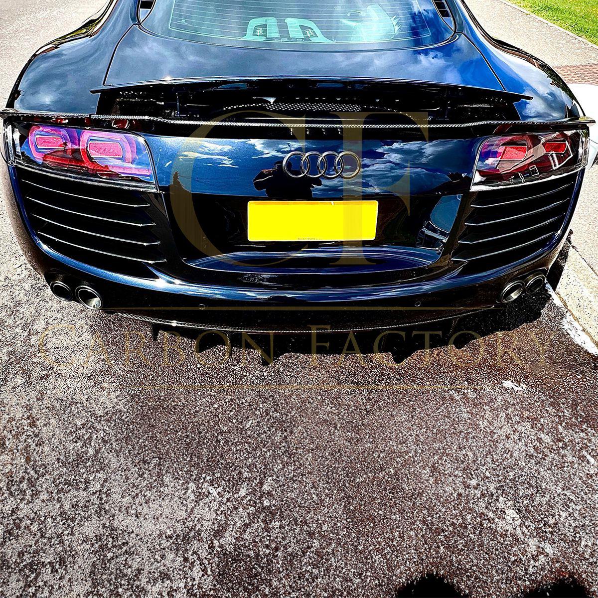 Audi R8 Gen 1 Carbon Fibre Spoiler for V8 & V10 3 pieces 08-14 by Carbon Factory-Carbon Factory