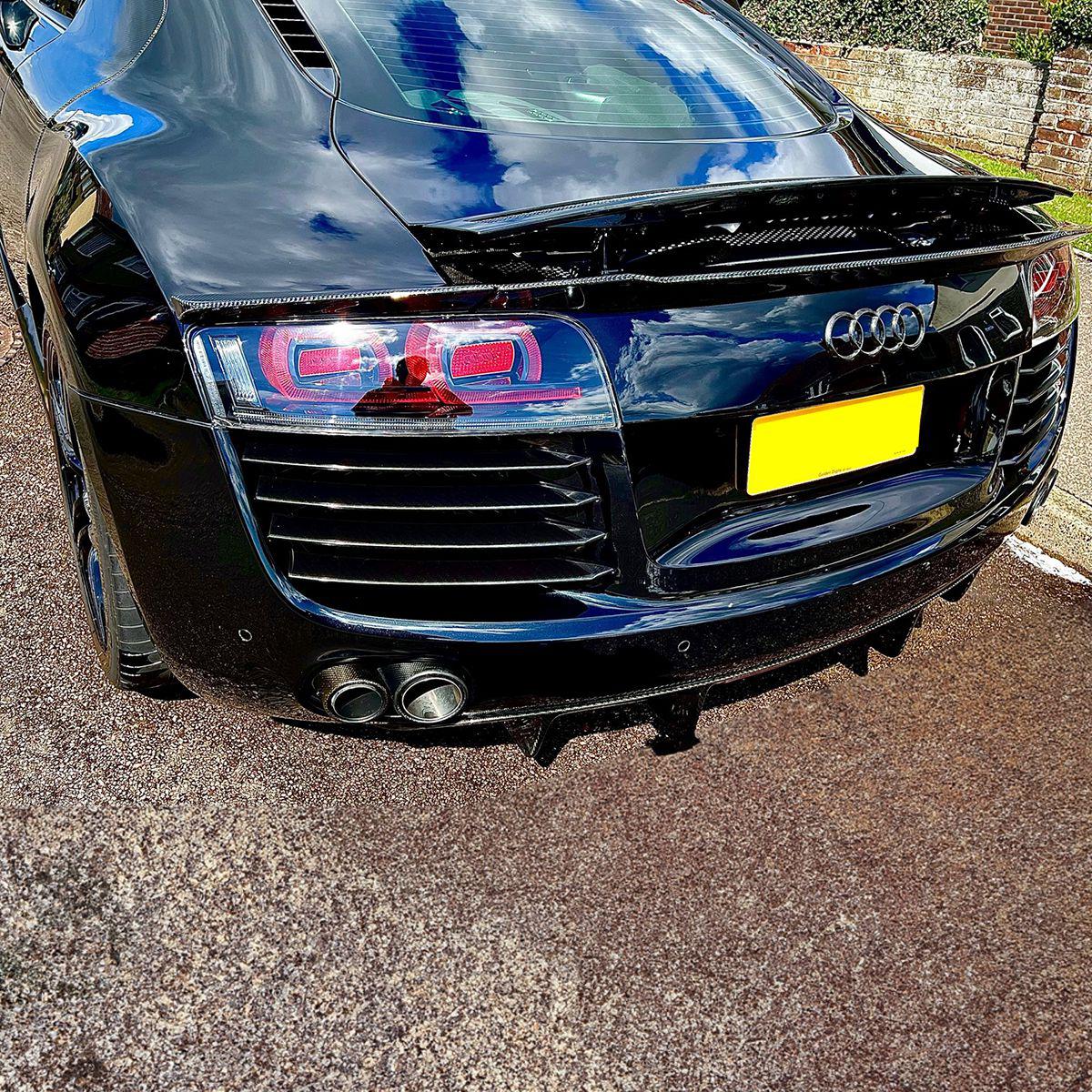 Audi R8 Gen 1 Carbon Fibre Spoiler for V8 & V10 3 pieces 08-14 by Carbon Factory-Carbon Factory