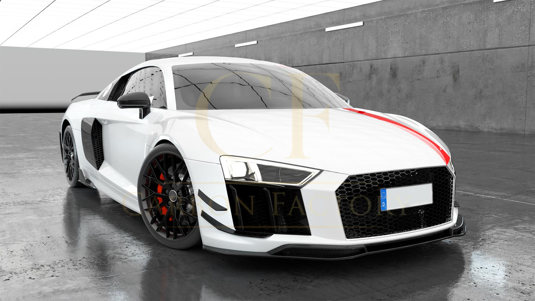 Audi R8 V10 Gen 2 Carbon Fibre Front Canards 4 pieces 15-19 by Carbon Factory-Carbon Factory