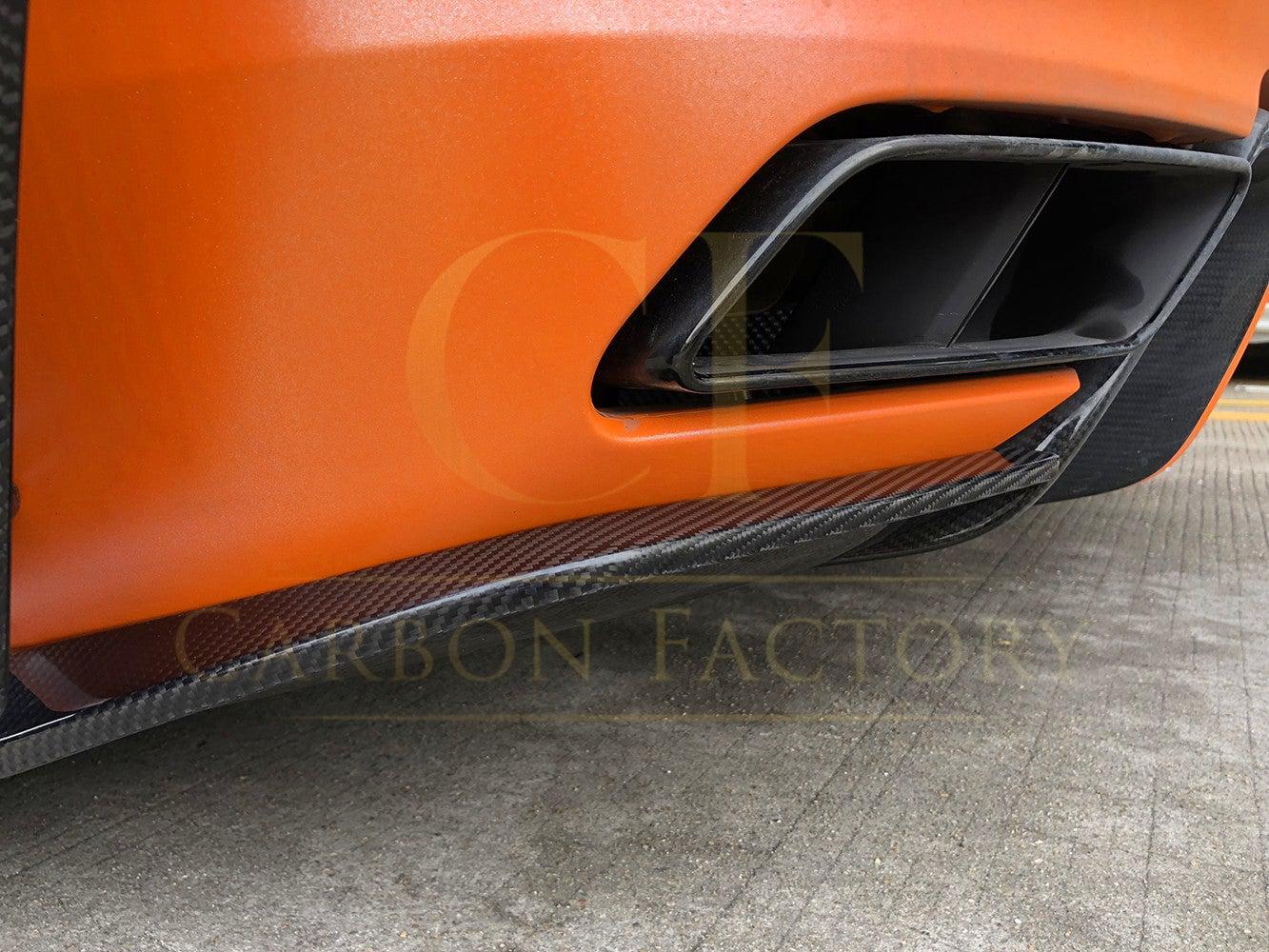 Audi R8 V10 Gen 2 Carbon Fibre Rear Diffuser Side Extension 15-19 by Carbon Factory-Carbon Factory