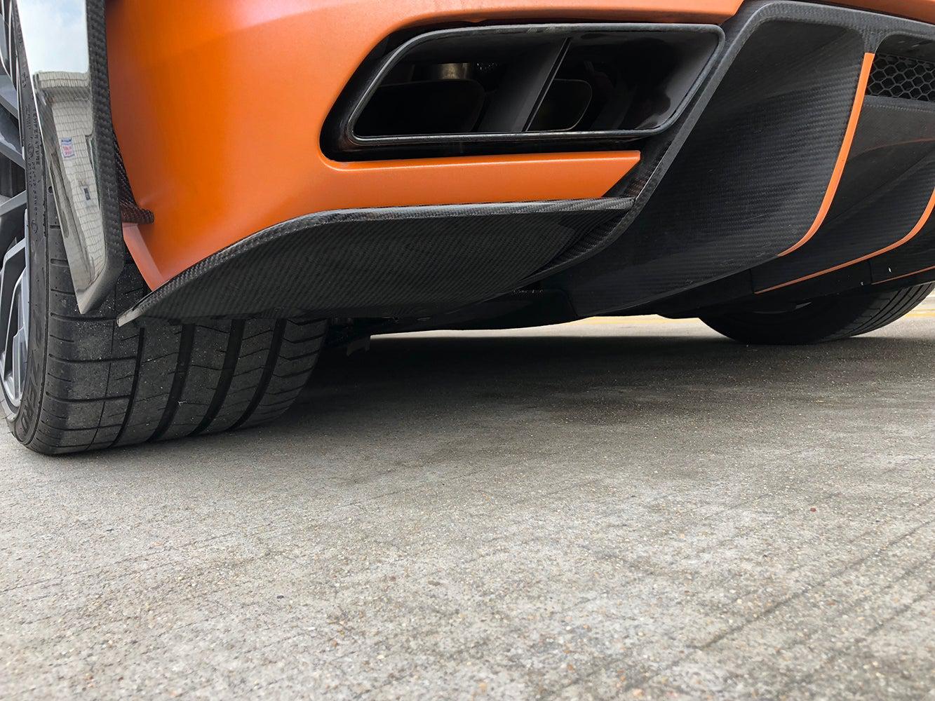 Audi R8 V10 Gen 2 Carbon Fibre Rear Diffuser Side Extension 15-19 by Carbon Factory-Carbon Factory