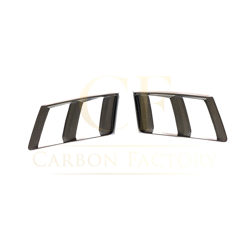 Audi R8 V10 Gen 2 Pre-Preg Carbon Fibre Front Bumper Side Trims 15-19 by Carbon Factory-Carbon Factory