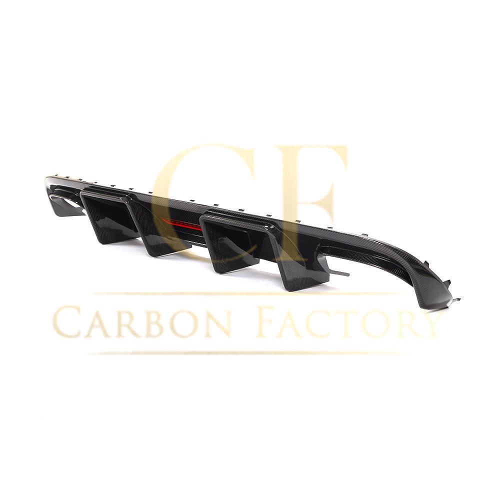 Audi S4 A4 S Line B8 LED Style Carbon Fibre Rear Diffuser 08-12-Carbon Factory