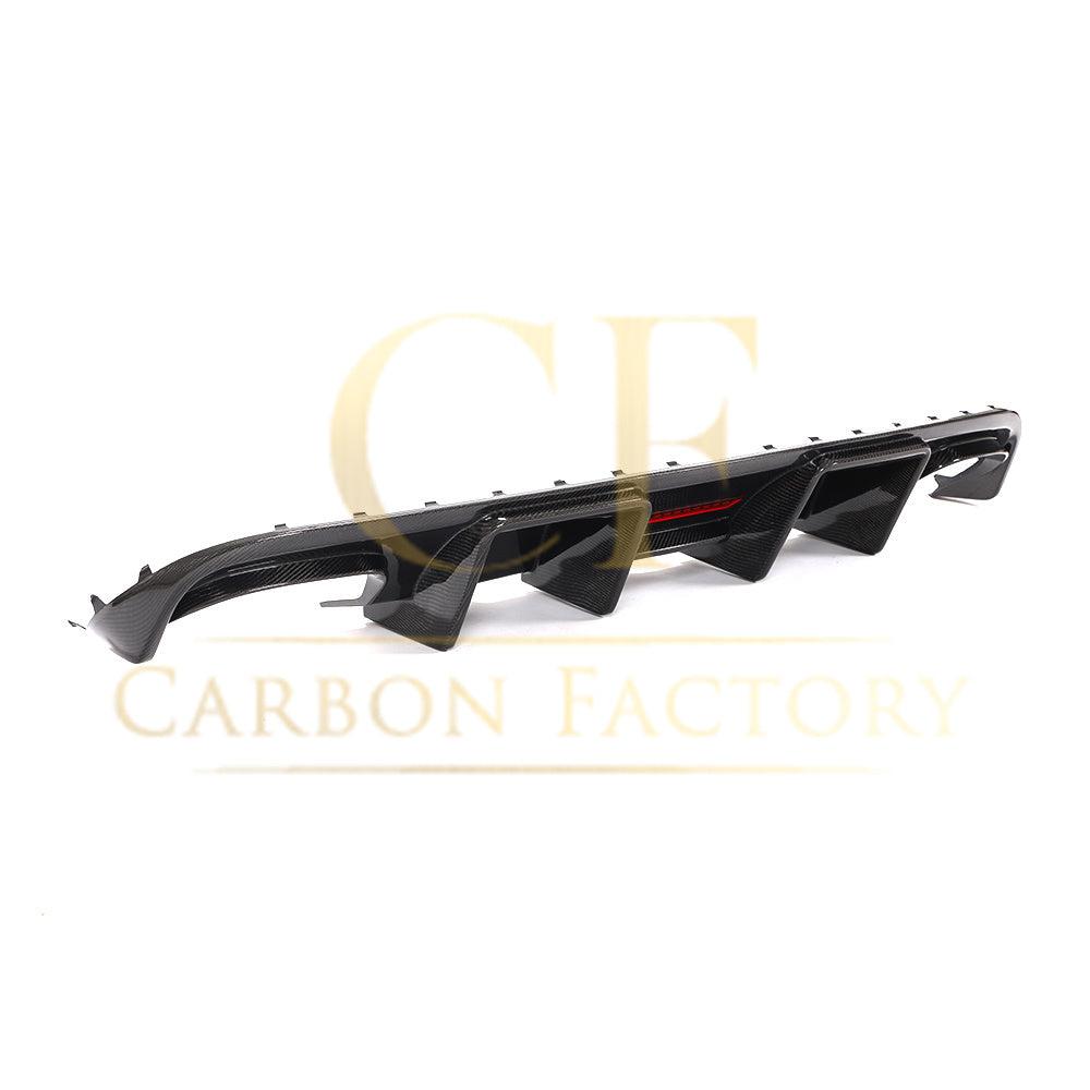 Audi S4 A4 S Line B8 LED Style Carbon Fibre Rear Diffuser 08-12 by Carbon Factory-Carbon Factory