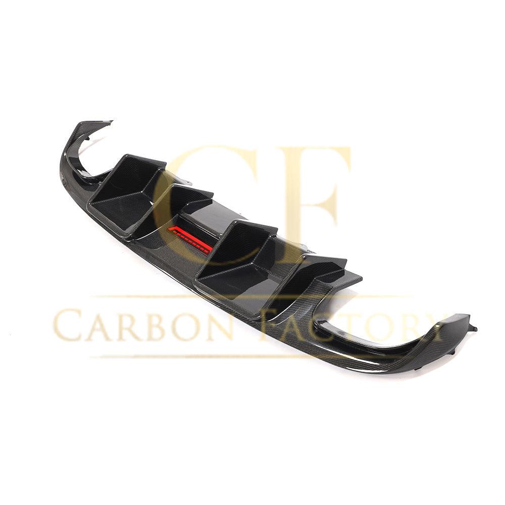 Audi S4 A4 S Line B8 LED Style Carbon Fibre Rear Diffuser 08-12 by Carbon Factory-Carbon Factory