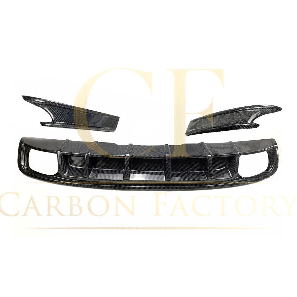 Audi S4 B9 A4 S Line V Style Carbon Fibre Rear Diffuser 16-18 by Carbon Factory-Carbon Factory