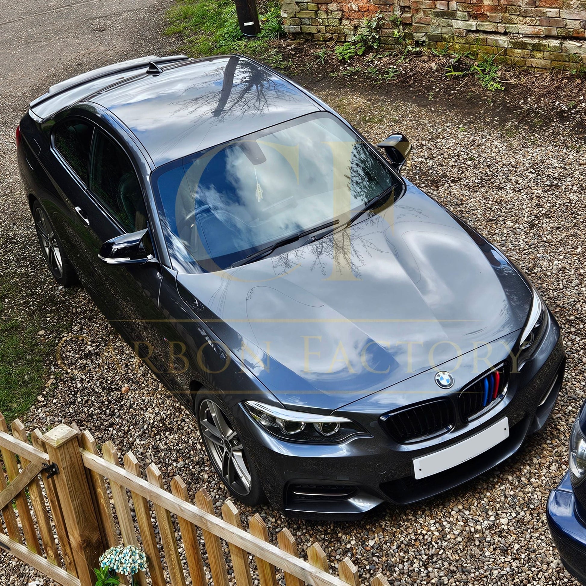 BMW 1 2 3 4 Series M4 Style Gloss Black Replacement Mirror Covers by Carbon Factory-Carbon Factory