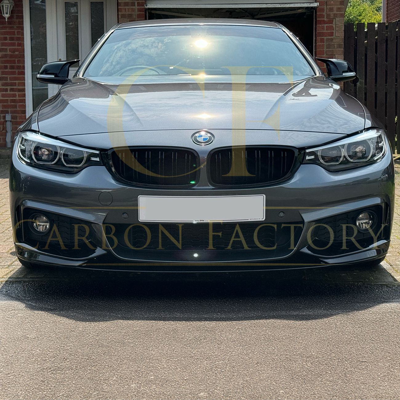 BMW 1 2 3 4 Series M4 Style Gloss Black Replacement Mirror Covers by Carbon Factory-Carbon Factory