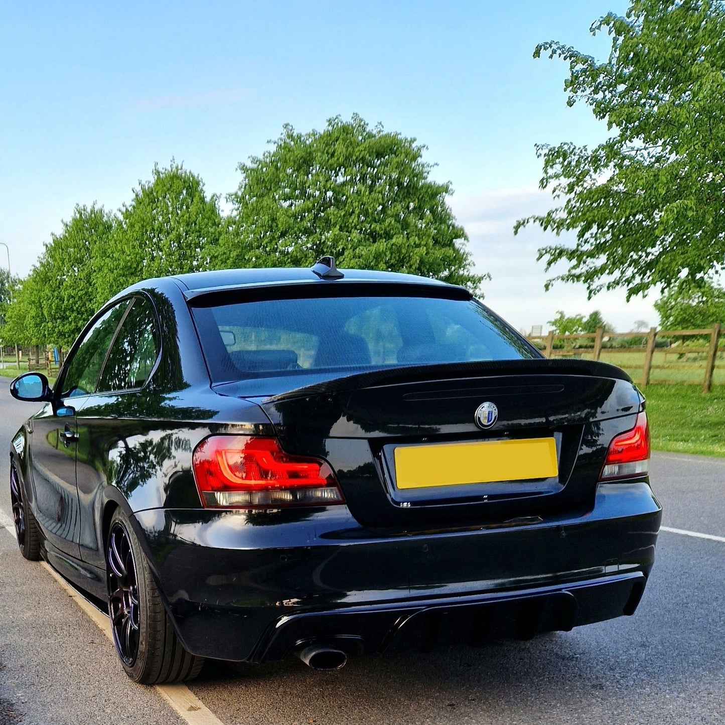 BMW 1 Series E82 E88 MP Style Gloss Black Rear Diffuser 2007-2013 by Carbon Factory-Carbon Factory