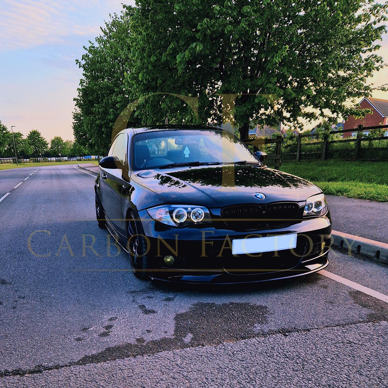 BMW 1 Series E82 MP Style Gloss Black Front Splitter 2007-2013 by Carbon Factory-Carbon Factory