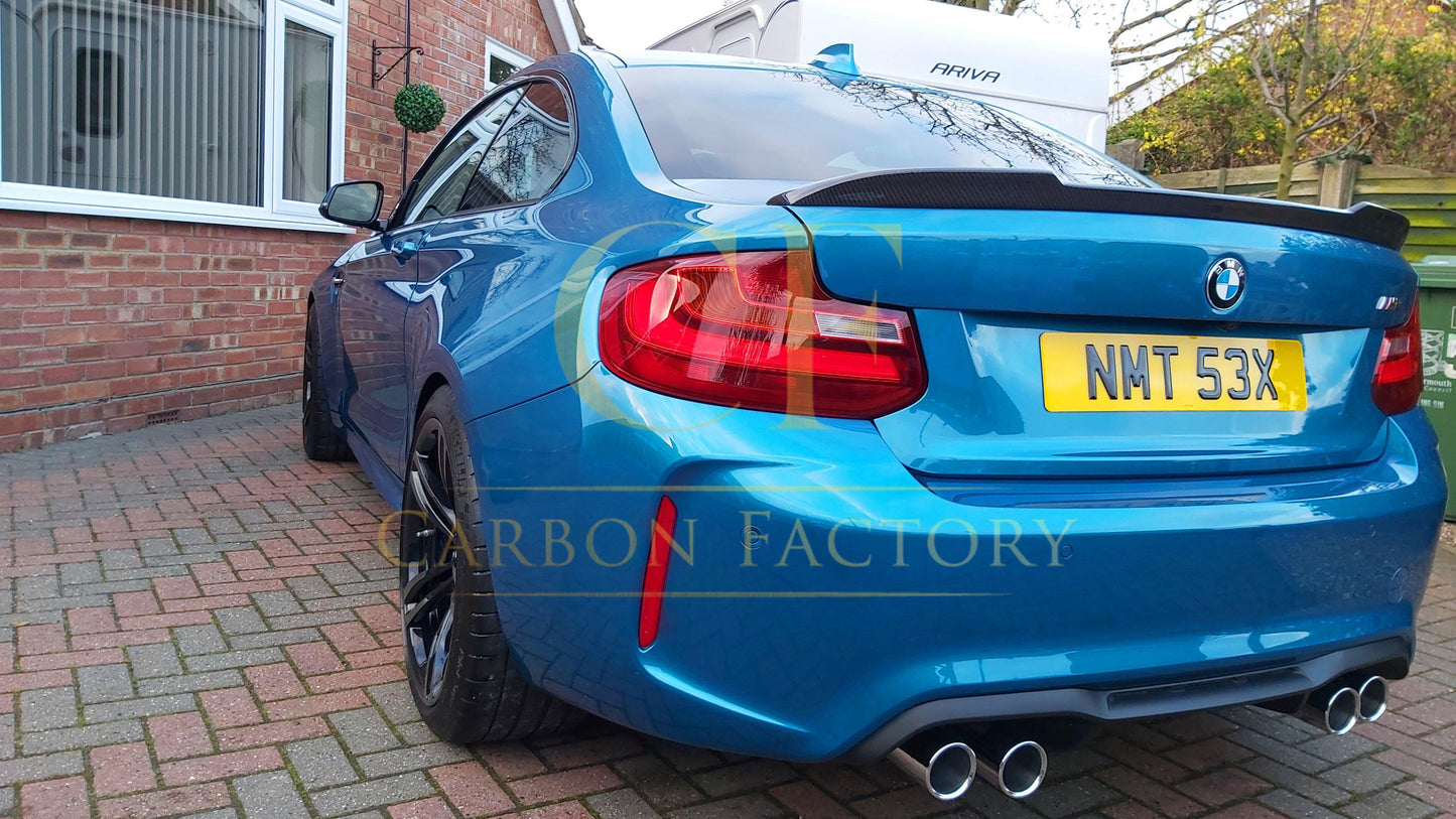 BMW 2 Series F22 F87 M2 CS Style Pre-Preg Carbon Fibre Boot Spoiler 13-21 by Carbon Factory-Carbon Factory