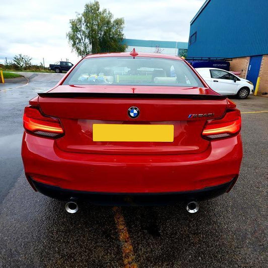 BMW 2 Series F22 F87 M2 MP Style Gloss Black Boot Spoiler 14-20-Carbon Factory