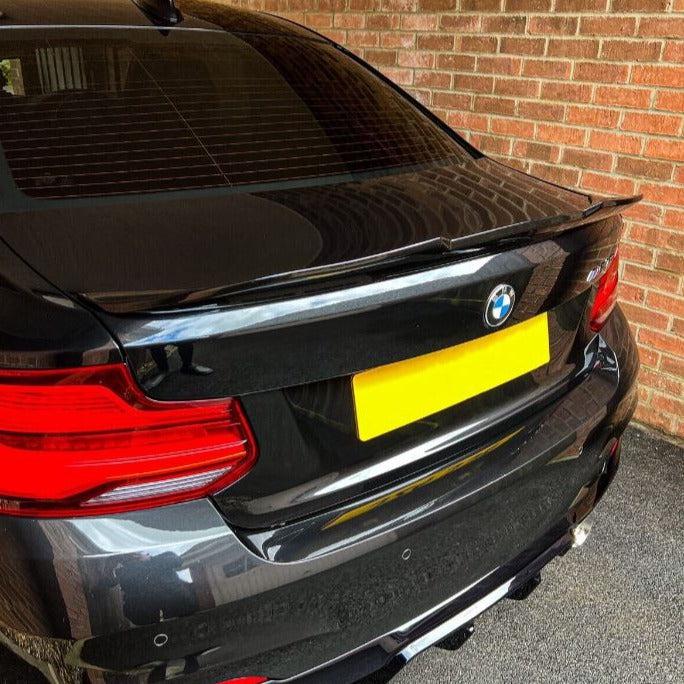 BMW 2 Series F22 F87 M2 PSM Style Gloss Black Boot Spoiler 14-20 by Carbon Factory-Carbon Factory