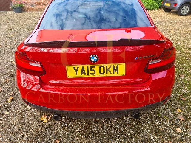 BMW 2 Series F22 F87 M2 PSM Style Pre-preg Carbon Fibre Boot Spoiler 13-21 by Carbon Factory-Carbon Factory