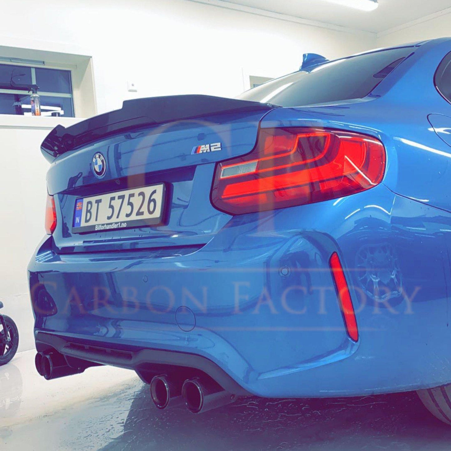 BMW 2 Series F22 F87 M2 PSM Style Pre-preg Carbon Fibre Boot Spoiler 13-21 by Carbon Factory-Carbon Factory