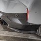 BMW 2 Series G42 M240 SQ Style Pre-Preg Carbon Fibre Rear Bumper Trims 21-Present-Carbon Factory