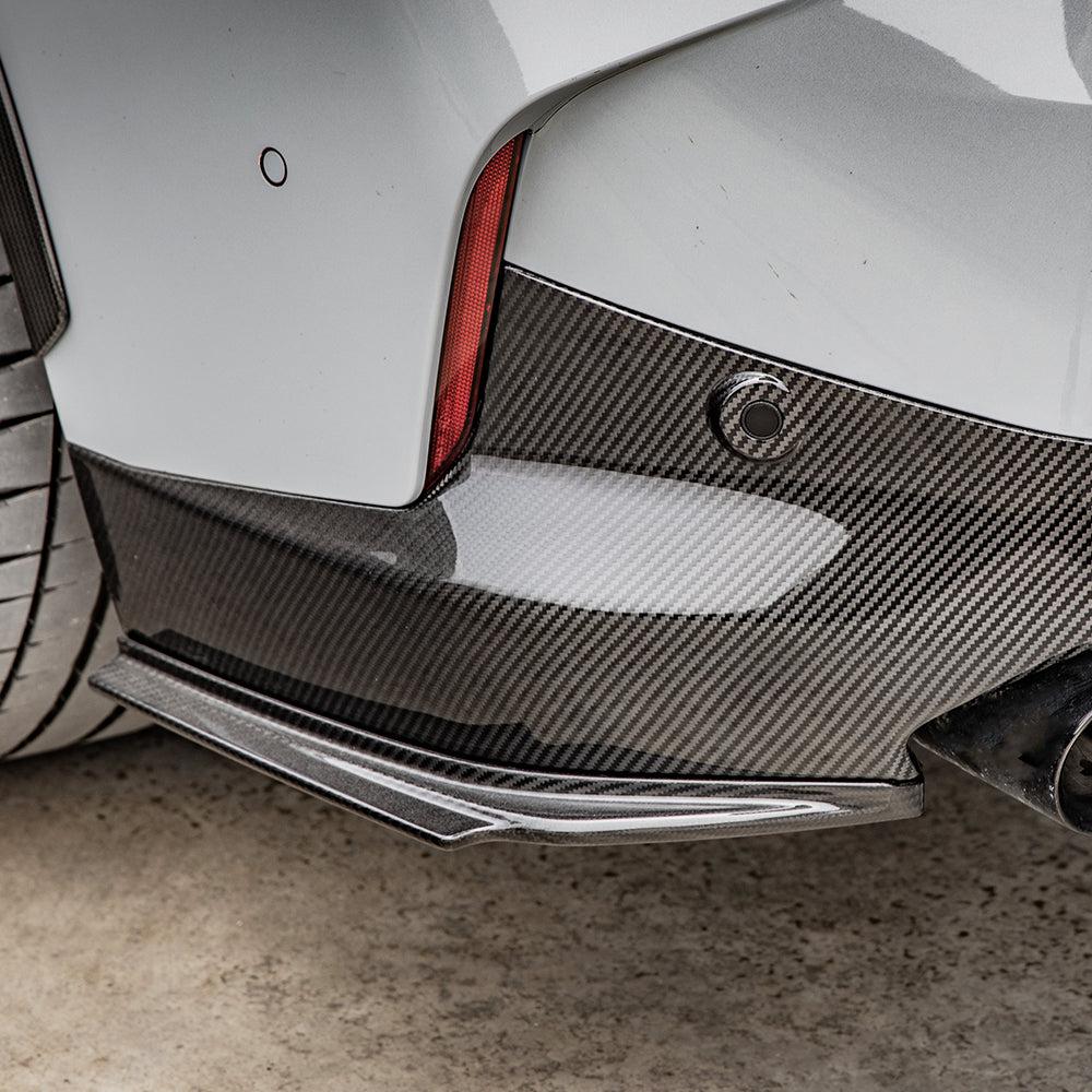 BMW 2 Series G42 M240 SQ Style Pre-Preg Carbon Fibre Rear Bumper Trims 21-Present-Carbon Factory