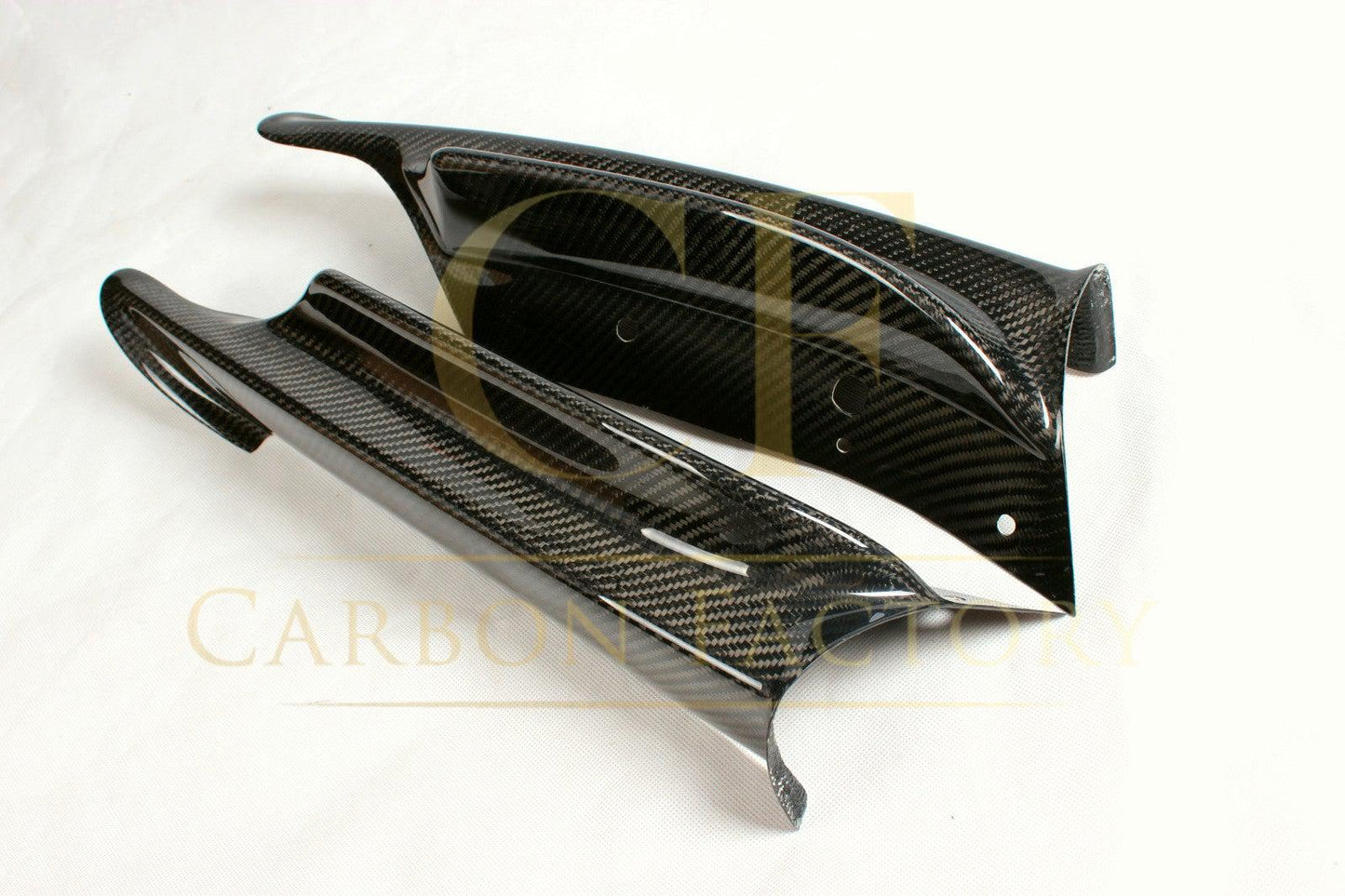 BMW 3 Series E90 Pre LCI Carbon Fibre Front Bumper Covers 05-08 by Carbon Factory-Carbon Factory