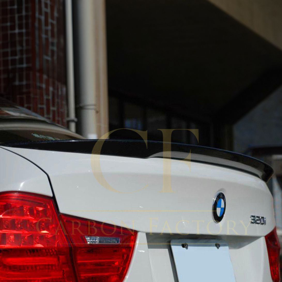 BMW 3 Series E90 Saloon inc M3 M Performance Style Carbon Fibre Boot Spoiler 07-13-Carbon Factory