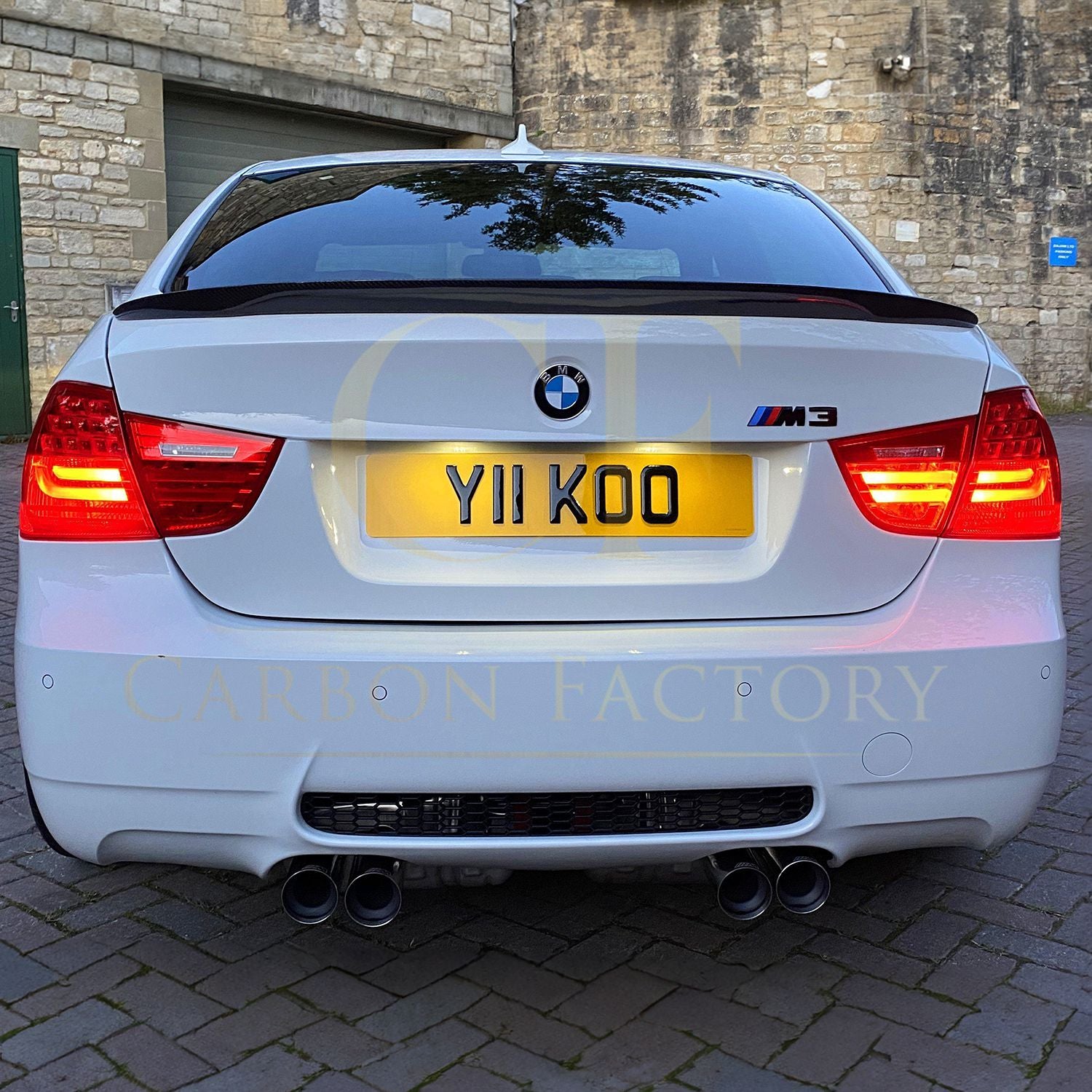 BMW 3 Series E90 Saloon inc M3 M Performance Style Carbon Fibre Boot Spoiler 07-13-Carbon Factory