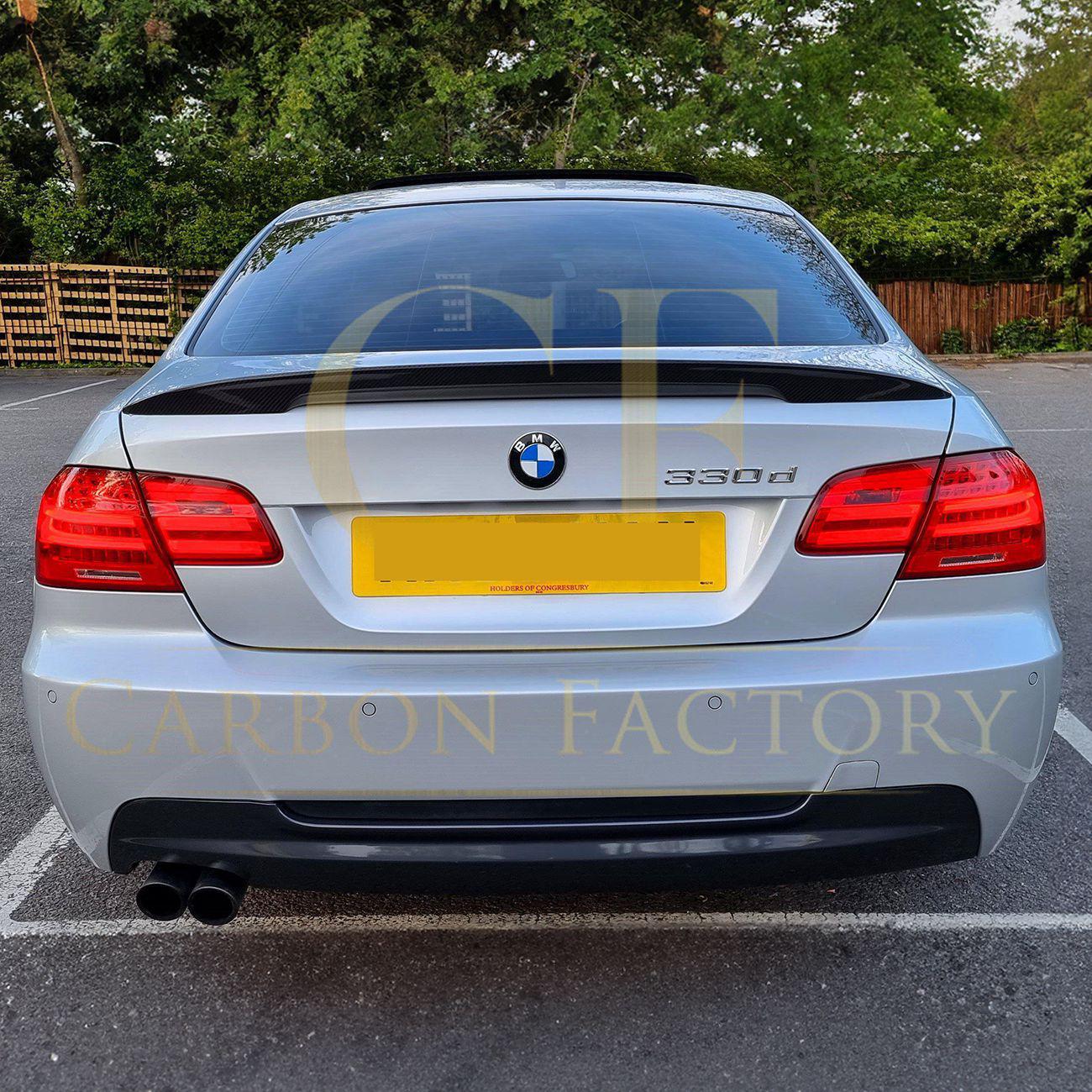 BMW 3 Series E92 Coupe inc M3 MP Style Pre-Preg Carbon Fibre Boot Spoiler 07-13 by Carbon Factory-Carbon Factory