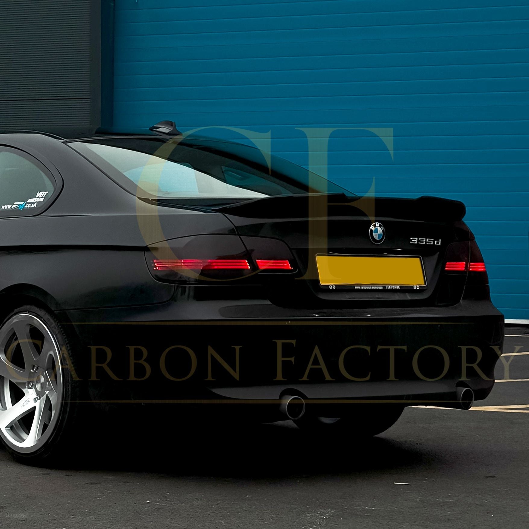 BMW 3 Series E92 Coupe inc M3 PSM Style Gloss Black Boot Spoiler 05-11 by Carbon Factory-Carbon Factory