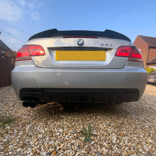 BMW 3 Series E93 Convertible inc M3 V Style Gloss Black Boot Spoiler 05-13 by Carbon Factory-Carbon Factory