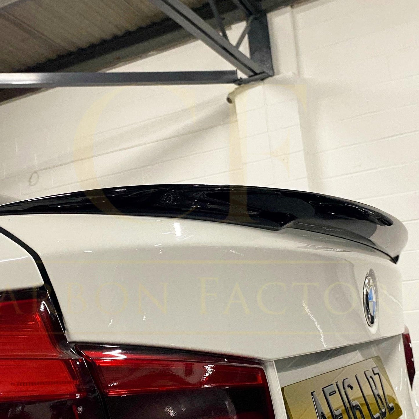 BMW 3 Series F30 F80 Saloon inc M3 MP Style Gloss Black Boot Spoiler 13-18 by Carbon Factory-Carbon Factory