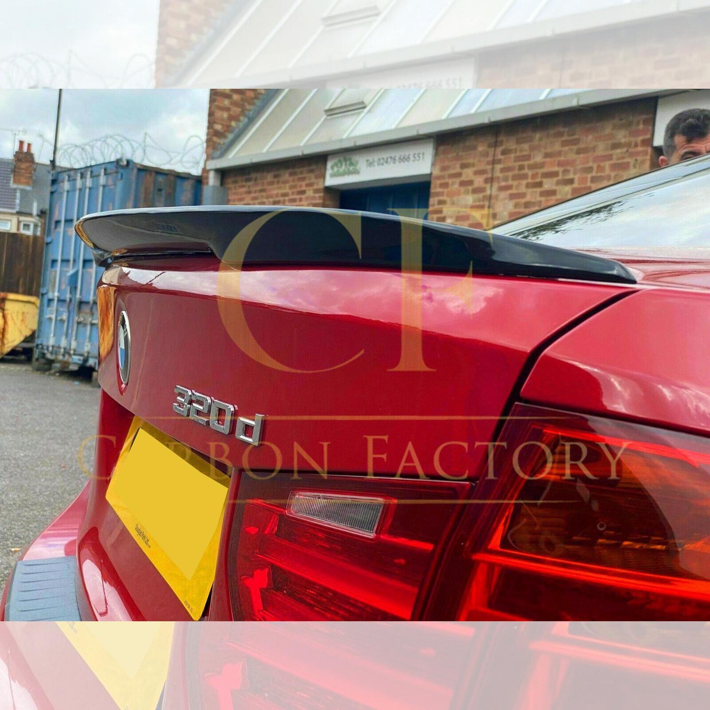 BMW 3 Series F30 F80 Saloon inc M3 MP Style Gloss Black Boot Spoiler 13-18 by Carbon Factory-Carbon Factory