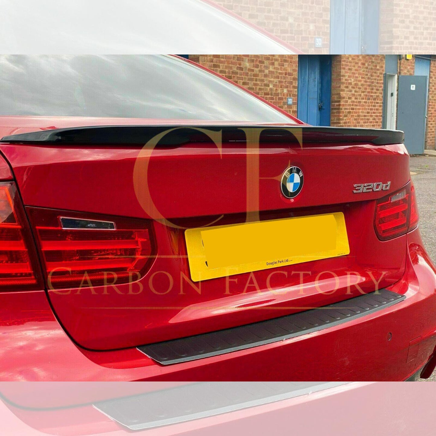 BMW 3 Series F30 F80 Saloon inc M3 MP Style Gloss Black Boot Spoiler 13-18 by Carbon Factory-Carbon Factory