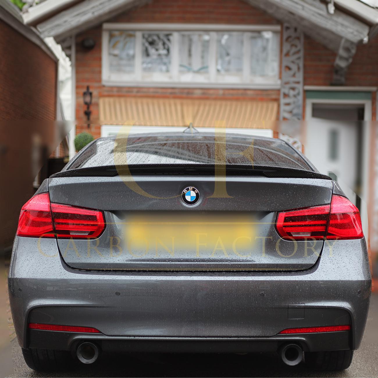 BMW 3 Series F30 F80 Saloon inc M3 MP Style Pre-preg Carbon Fibre Boot Spoiler 13-18 by Carbon Factory-Carbon Factory