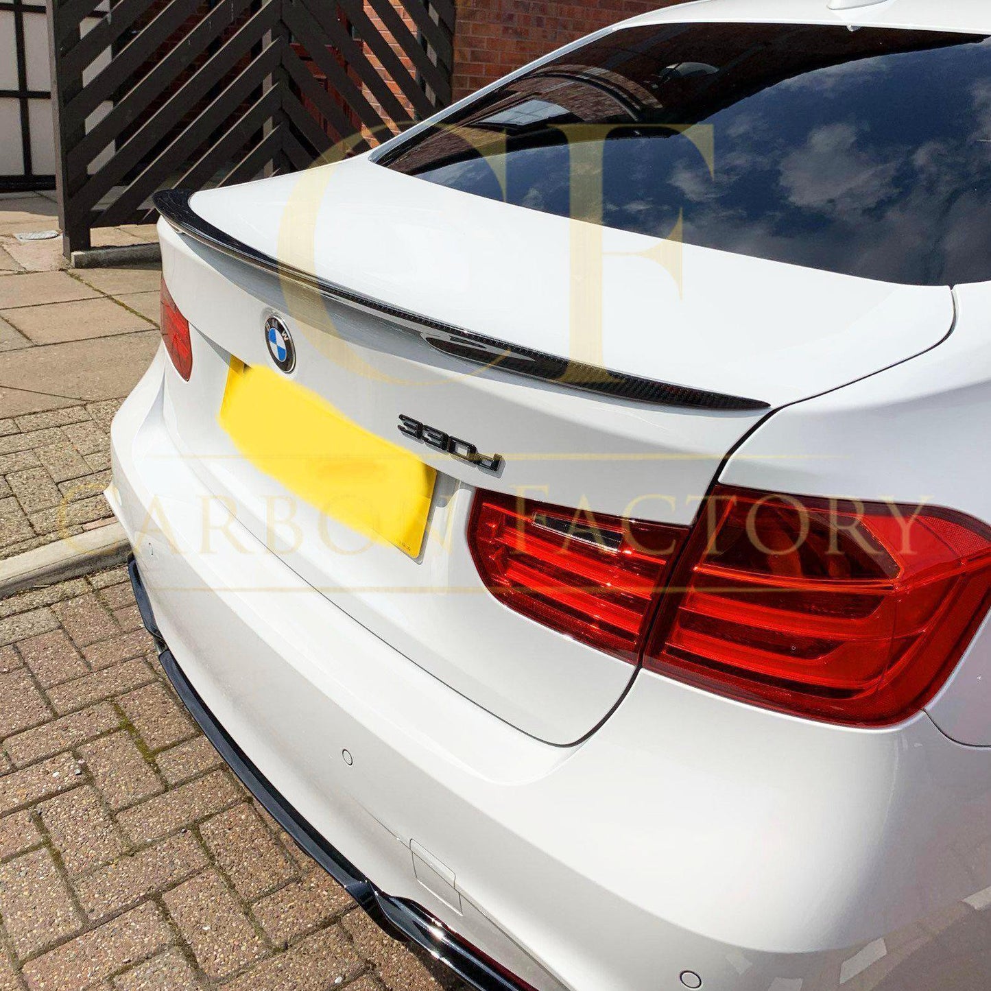 BMW 3 Series F30 F80 Saloon inc M3 MP Style Pre-preg Carbon Fibre Boot Spoiler 13-18 by Carbon Factory-Carbon Factory