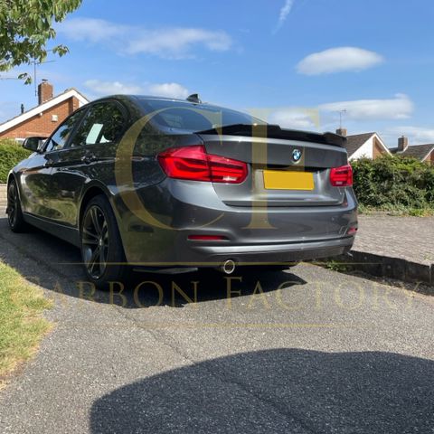 BMW 3 Series F30 F80 Saloon inc M3 PSM Style Gloss Black Boot Spoiler 13-18 by Carbon Factory-Carbon Factory