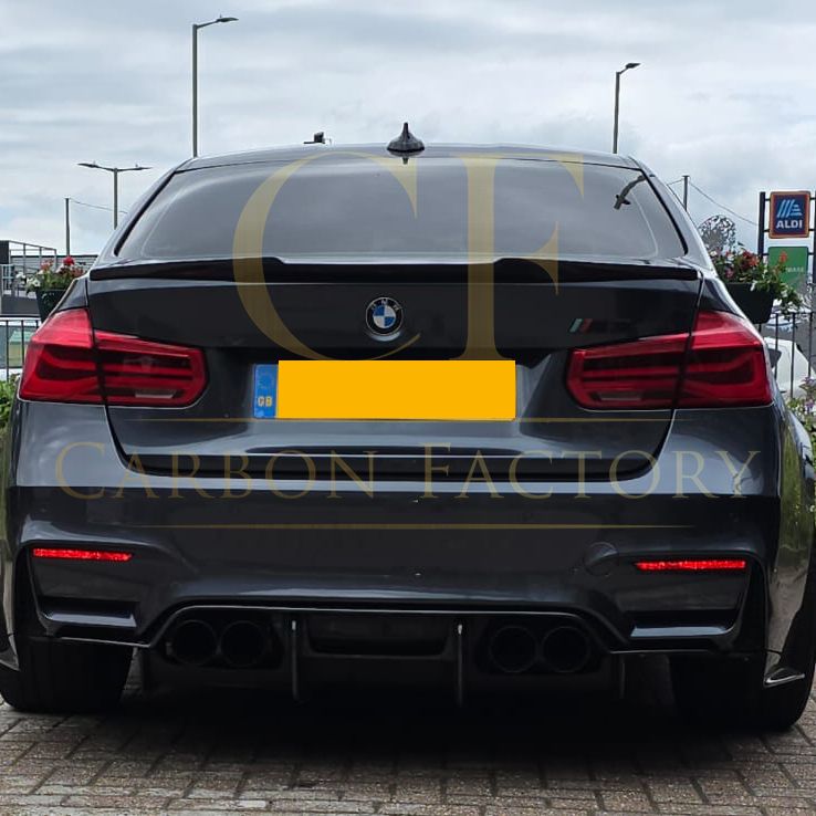 BMW 3 Series F30 F80 Saloon inc M3 V Style Pre-preg Carbon Fibre Boot Spoiler 13-18-Carbon Factory