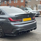 BMW 3 Series G20 G21 Gloss Black LED Rear Diffuser Quad Exhaust 19-22 by Carbon Factory-Carbon Factory