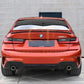 BMW 3 Series G20 G21 Gloss Black MP Style Rear Diffuser 19-22 Dual exhaust by Carbon Factory-Carbon Factory