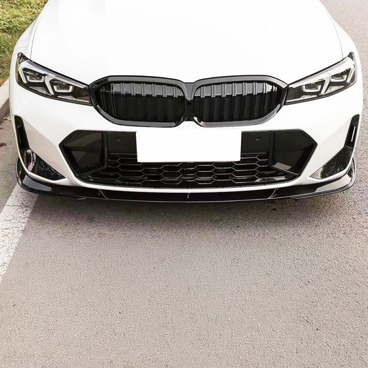 BMW 3 Series G20 G21 LCI Gloss Black 3 pieces Front Splitter 23-Present-Carbon Factory